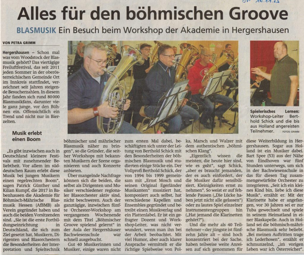 AfBMB Workshop 2023 Pressebericht Berthold Schick